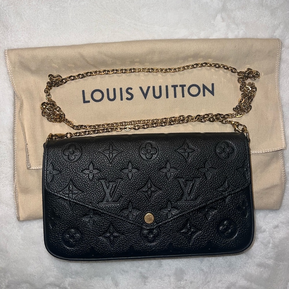 Felicie Pochette (Monogram pattern) Black